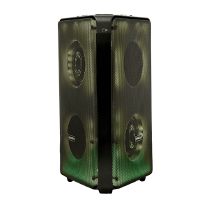 Corneta Inalámbrica Bakzer Gold BK-G4801 | 1300W | Doble Woofer 8" | Bluetooth y Luces