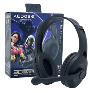 Audífonos Gamer Aedos GM-040 | Sonido 3D Surround | Micrófono Integrado | Multiplataforma (PC/PS/Xbox)