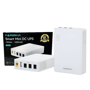 Mini UPS WGP 103A | 10.400 mAh | Respaldo para Módem y Router | Salidas DC 5V, 9V y 12V | Protección contra Picos de Voltaje