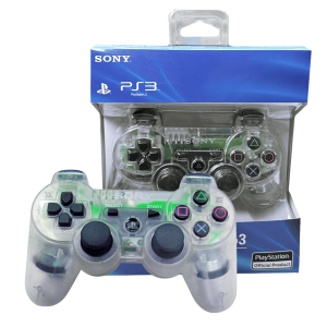 Control Inalámbrico  PS3 | Bluetooth | DualShock 3& Sixaxis| Unicolor Transparente
