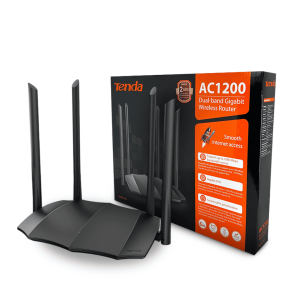 Router Inalámbrico Tenda Dual Band AC1200 AC8 - Puertos Gigabit