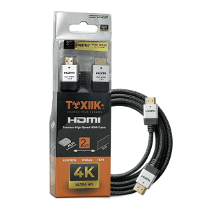 Cable HDMI Toxiik TOK-HE20HF (4K@60Hz, 2 Metros)