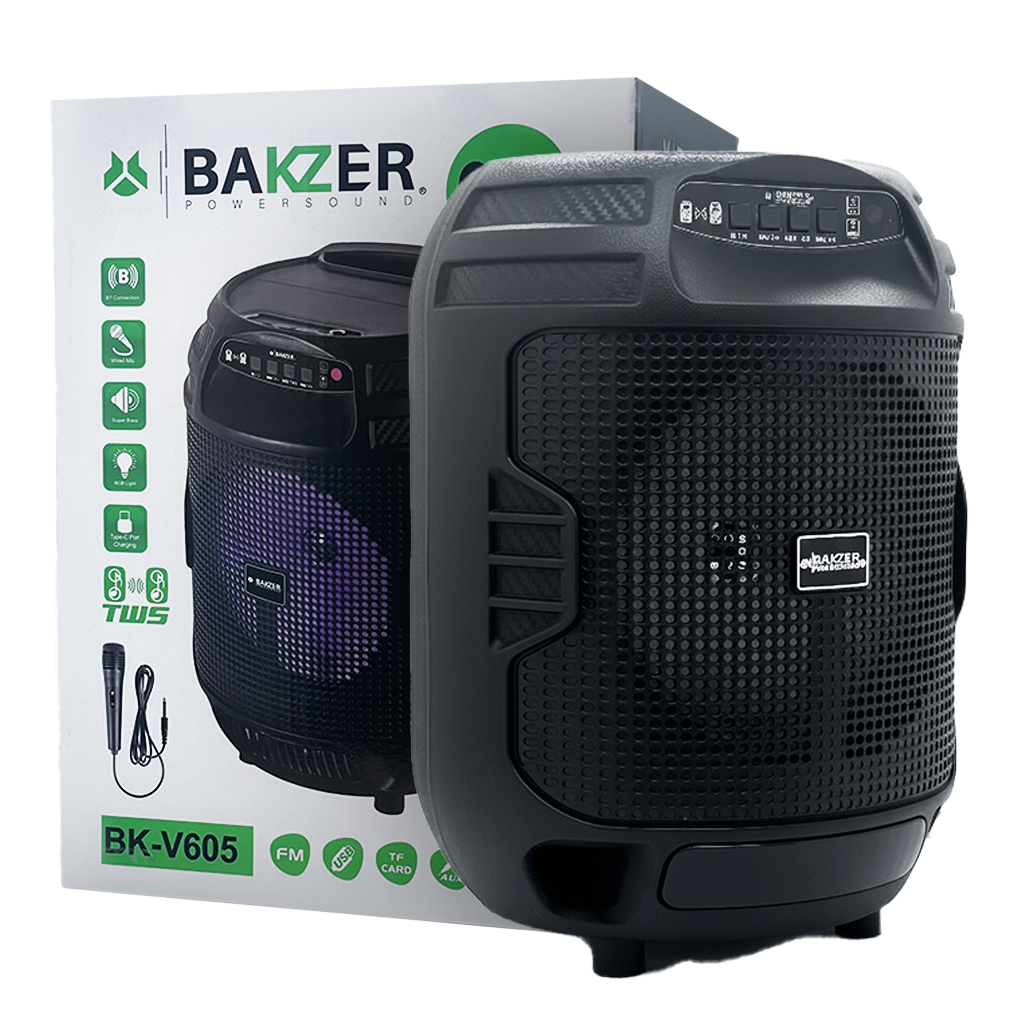 Corneta Bakzer BK-V605 | 500W | 6.5 Pulgadas | Bluetooth - Imagen 2