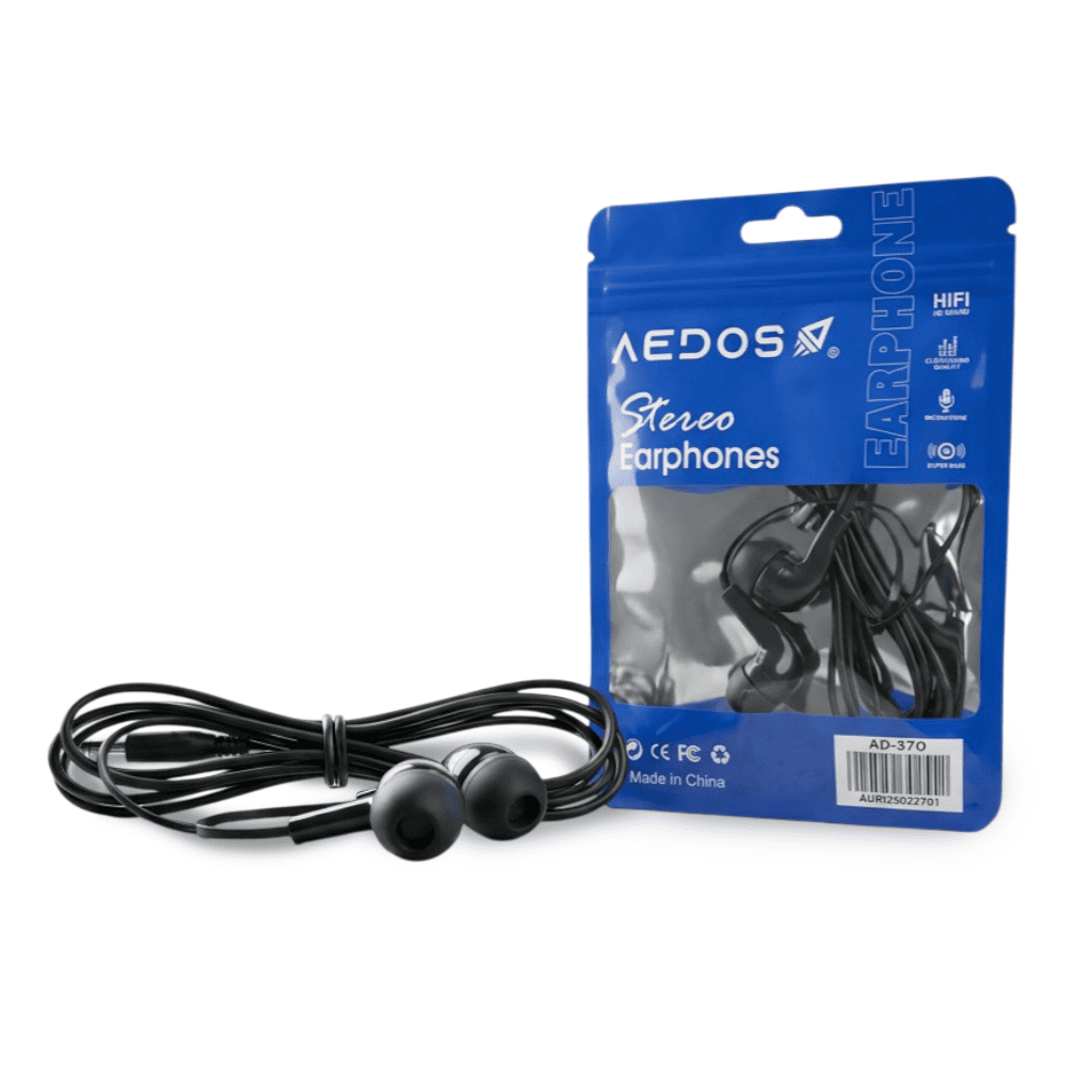 Auriculares Estéreo Aedos AD-370 - Conector 3.5mm