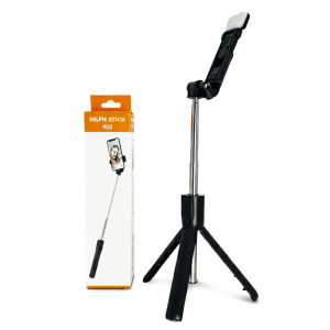 Selfie Stick R1S 3-en-1 (Trípode + Bluetooth + Luz LED)