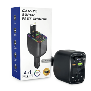 Cargador para Carro CAR-Y5 Super Fast Charge - 120W & Centro Multimedia
