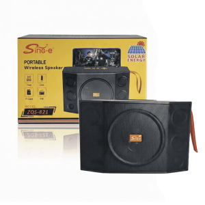 Corneta Inalámbrica SING-E ZQS-821 - 20W con Panel Solar & Power Bank