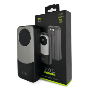 Power Bank KPG-202 de 20,000 mAh con Pantalla Digital Espejada