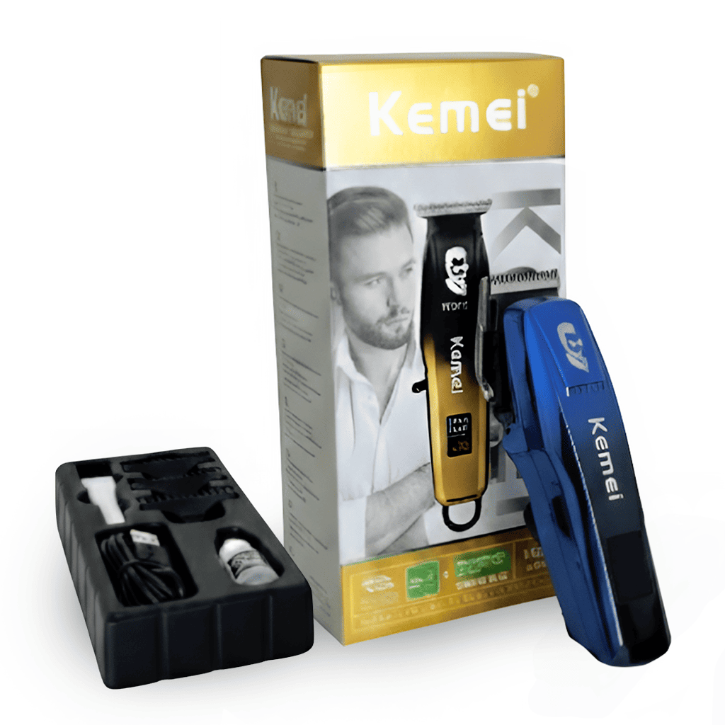 Máquina de Afeitar Inalámbrica Kemei KM-J03 - Edición Profesional Digital