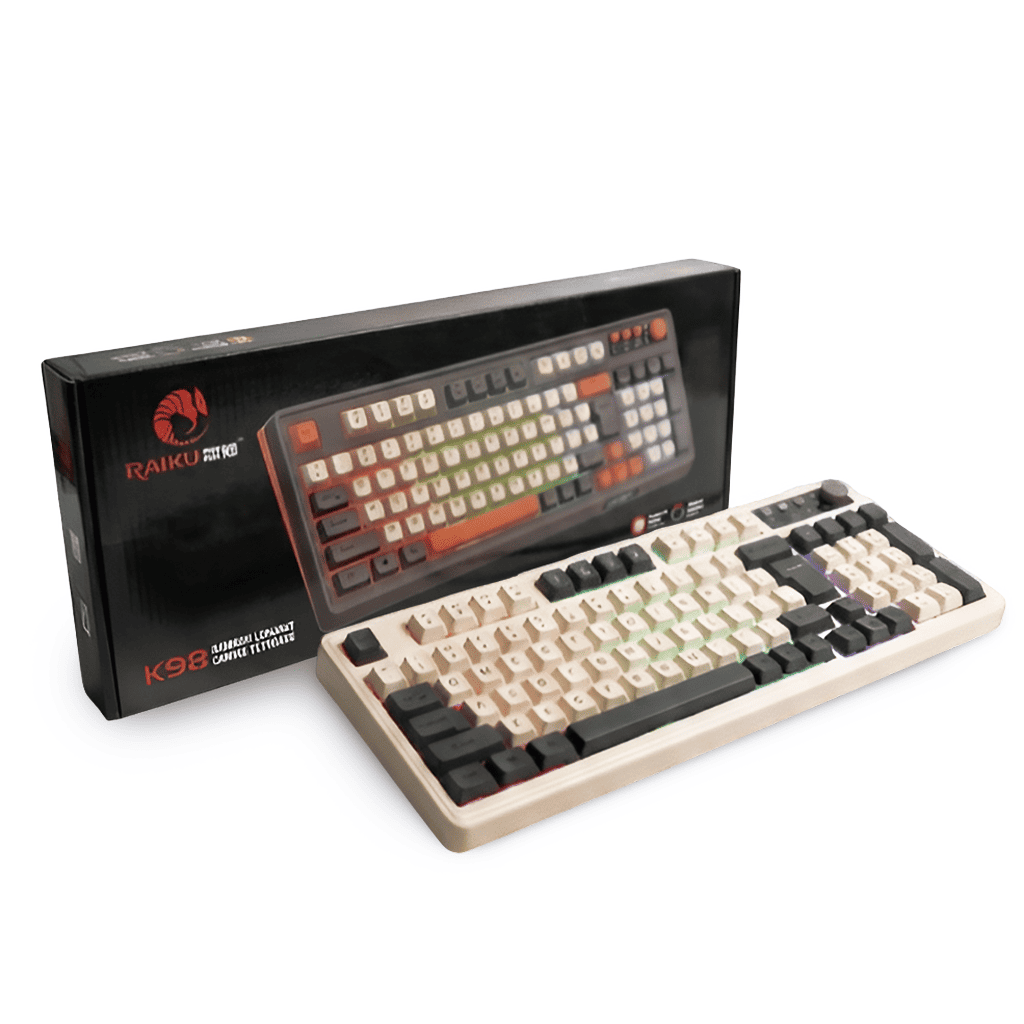 Teclado Gaming Raiku K98 (Mechanical Feel & Multimedia)