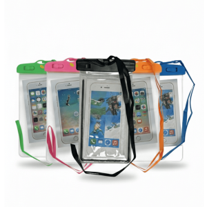 Case Universal Unicolor Acuático - Estuche Impermeable para Smartphone