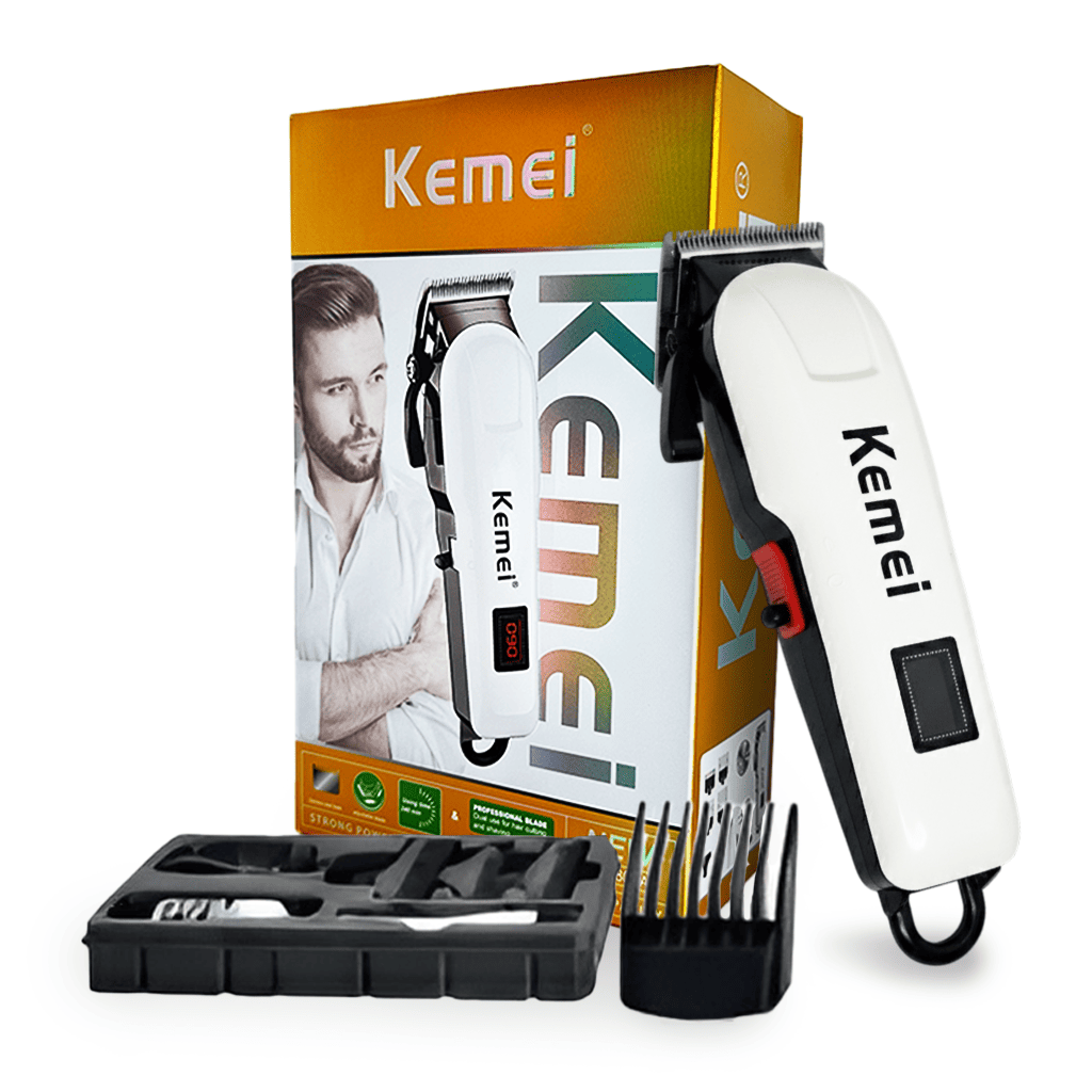 Máquina de Afeitar e Inalámbrica Profesional Kemei KM-809A - Pantalla LCD