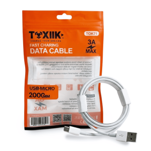 Cable de Datos y Carga Toxiik TK71 - USB a Micro USB (2 Metros)